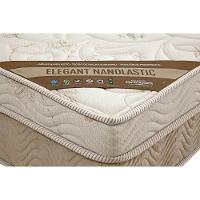 Cama Box Casal: Colchão Molas Ortobom Nanolastic Elegant + Base CRC Suede Bege(138x188) - 4