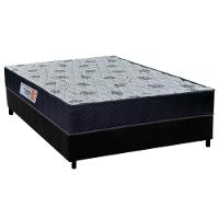 Cama Box Casal: Colchão Ortopédico Orthoflex Foggia Sogni Unic Face Pillow Top + Base CRC Camurça Black(138x188) - 1