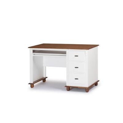 Escrivaninha 132cm 3 Gavetas Branco