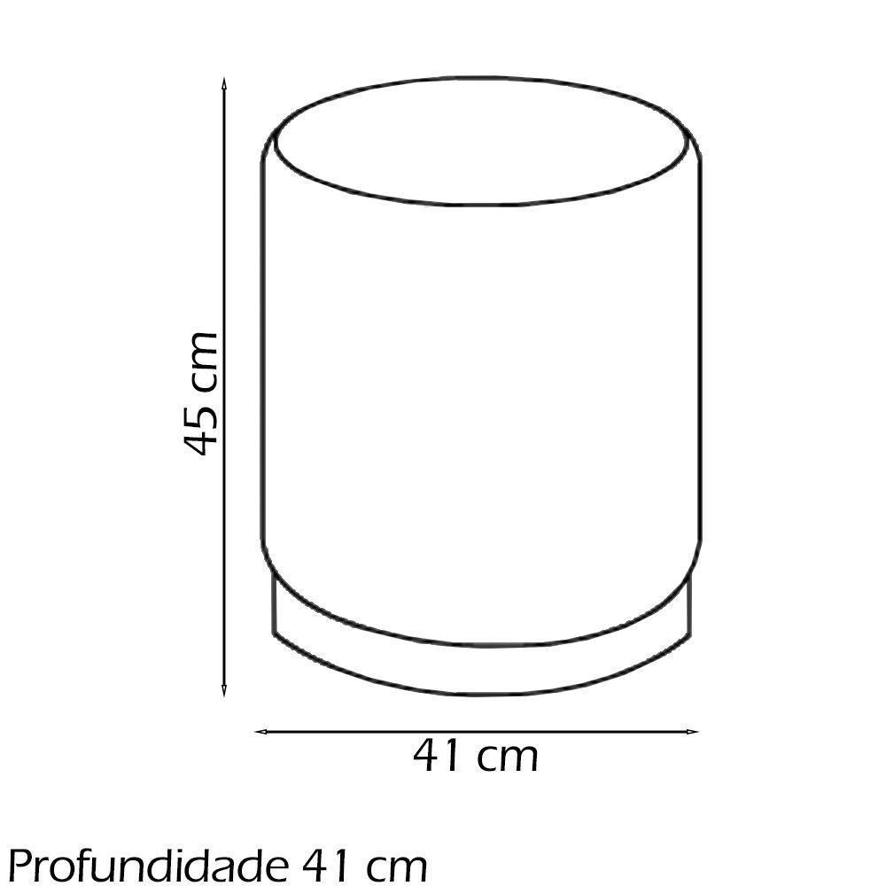 Puff Puf Para Sala Base Metal Saien Linho Sl 76 Peer Sl 76 - 8