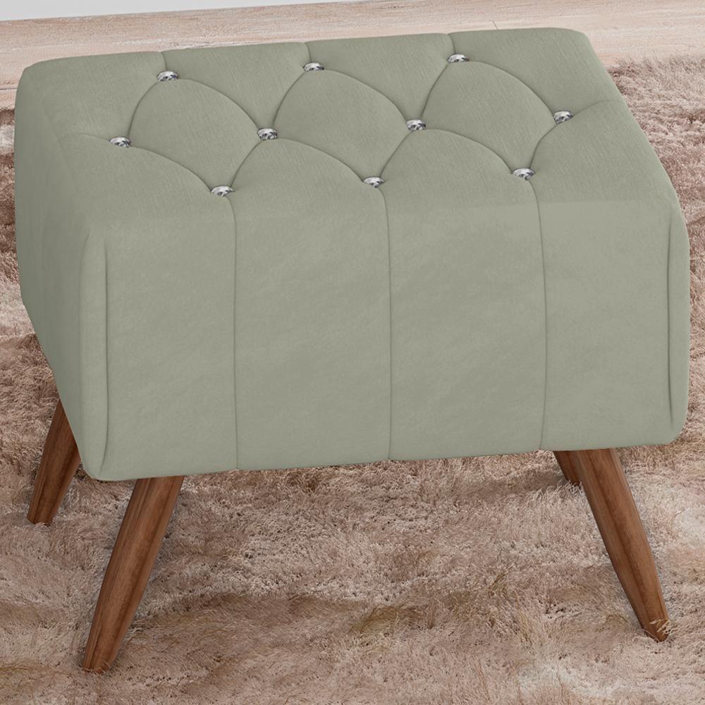 Puff Puf Para Sala Pes Madeira Trit Veludo Sl 940 Peer Sl 940 - 5