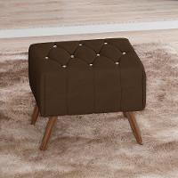 Puff Puf Para Sala Pes Madeira Trit Veludo Sl 942 Peer Sl 942 - 5