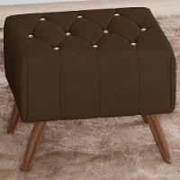 Puff Puf Para Sala Pes Madeira Trit Veludo Sl 942 Peer Sl 942 - 9