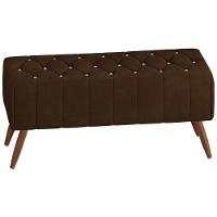 Puff Puf Para Sala 100 Cm Pes Madeira Trit Veludo Sl 942 Peer Sl 942 - 1