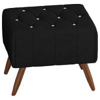 Puff Puf Para Sala Pes Madeira Trit Veludo Sl 944 Peer Sl 944 - 1