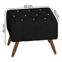 Puff Puf Para Sala Pes Madeira Trit Veludo Sl 944 Peer Sl 944 - 7