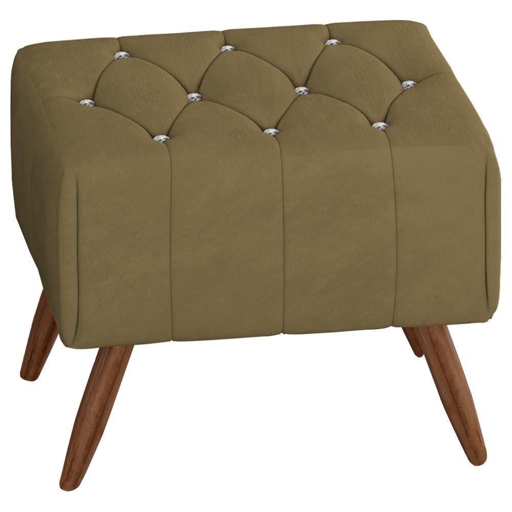 Puff Puf Para Sala Pes Madeira Trit Veludo Sl 945 Peer Sl 945 - 1
