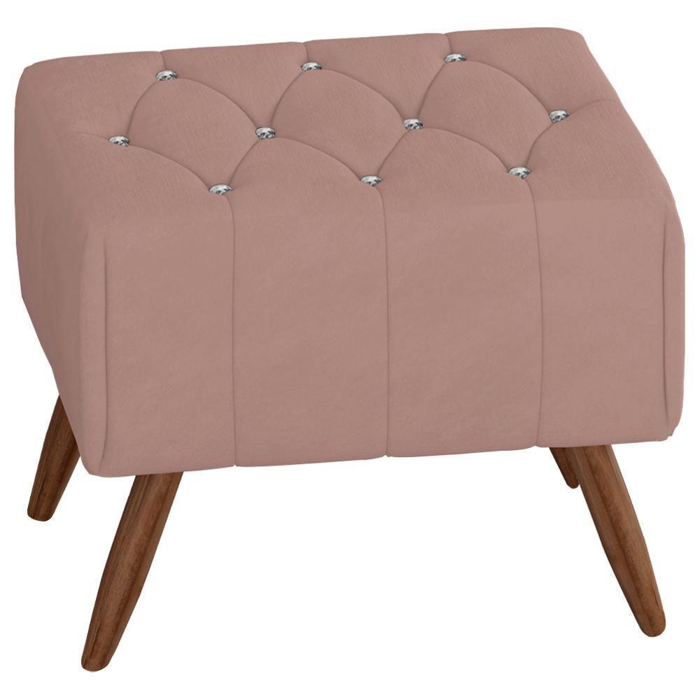 Puff Puf Para Sala Pes Madeira Trit Veludo Sl 949 Peer Sl 949 - 1