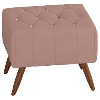 Puff Puf Para Sala Pes Madeira Trit Veludo Sl 949 Peer Sl 949 - 1