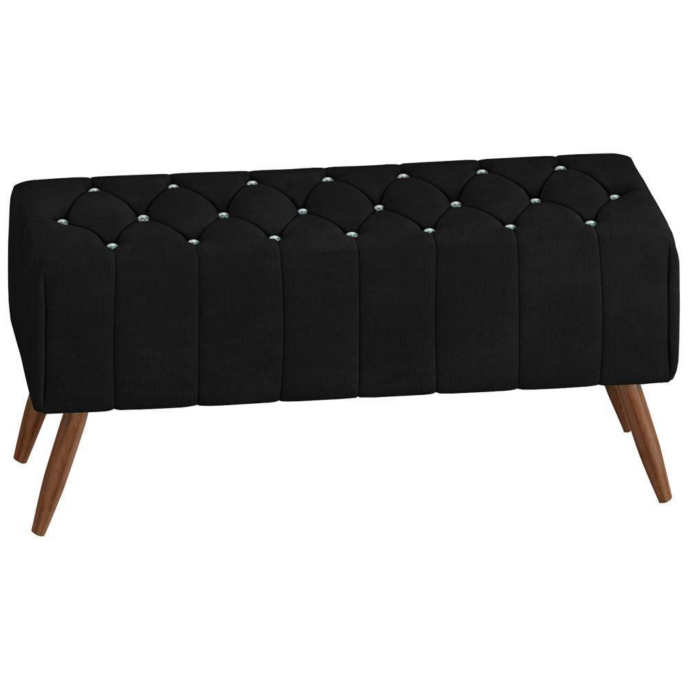 Puff Puf Para Sala 100 Cm Pes Madeira Trit Veludo Sl 944 Peer Sl 944 - 1