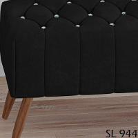 Puff Puf Para Sala 100 Cm Pes Madeira Trit Veludo Sl 944 Peer Sl 944 - 12