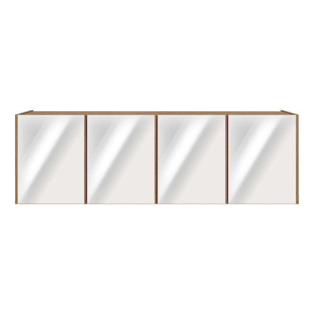 Aparador Buffet Suspenso Com Espelhos 4 Portas Multimóveis Mp8005 Rustic Rustic - 5