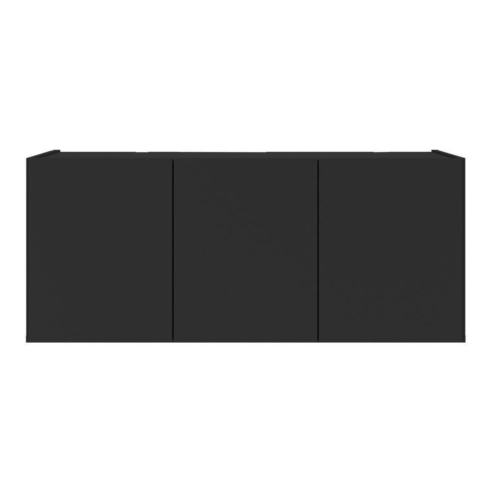 Aparador Buffet Suspenso 3 Portas Multimóveis Mp8001 Preto Preto - 5