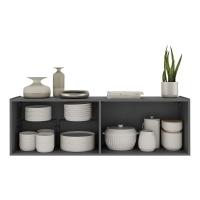 Aparador Buffet Suspenso 4 Portas Multimóveis Mp8002 Grafite Grafite - 2