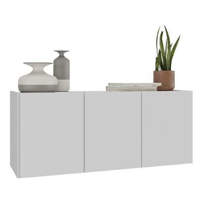 Aparador Buffet Suspenso 3 Portas Multimóveis Mp8001 Branco Branco
