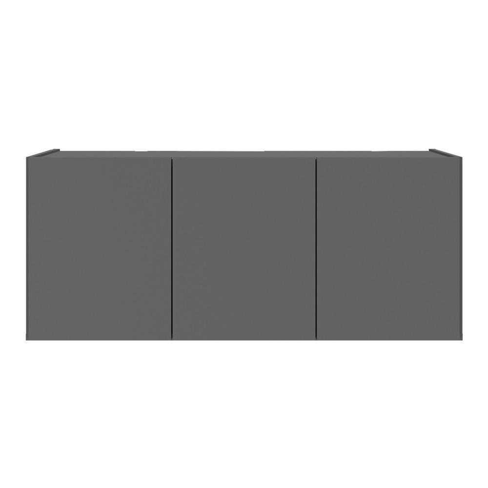 Aparador Buffet Suspenso 3 Portas Multimóveis Mp8001 Grafite Grafite - 5