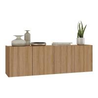 Aparador Buffet Suspenso 4 Portas Multimóveis Mp8002 Rustic Rustic - 1