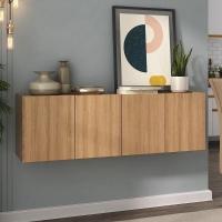 Aparador Buffet Suspenso 4 Portas Multimóveis Mp8002 Rustic Rustic - 2