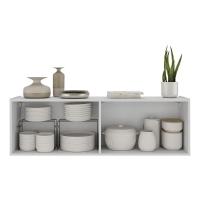 Aparador Buffet Suspenso Com Espelhos 4 Portas Multimóveis Mp8005 Branco Branco