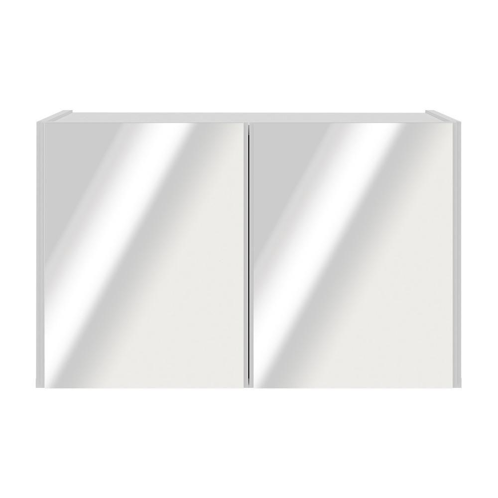 Aparador Buffet Suspenso Com Espelhos 2 Portas Multimóveis Mp8003 Branco Branco - 5