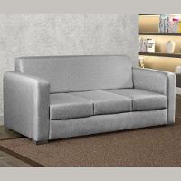 Sofá Basic 3 Lugares Linho Cinza 2,00 M - 2