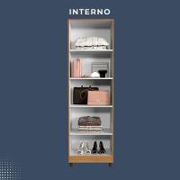 Armário Multiuso Sparta 2 Portas Com Chave Benetil Cinamomo Off White - 9