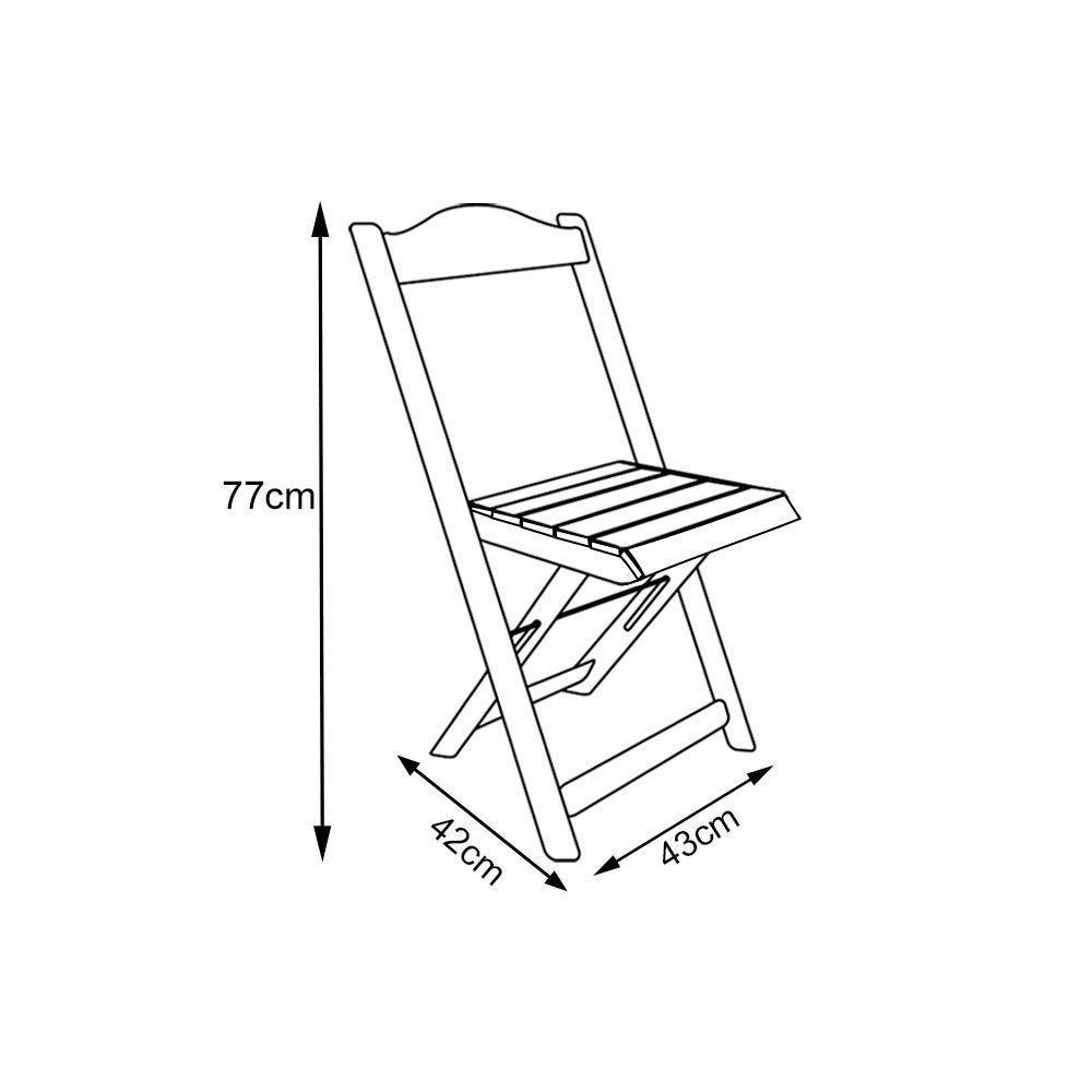 Mesa De Madeira Dobrável Preto 70x70 Com 3 Cadeiras Dobráveis Roxo - Roxo - 5