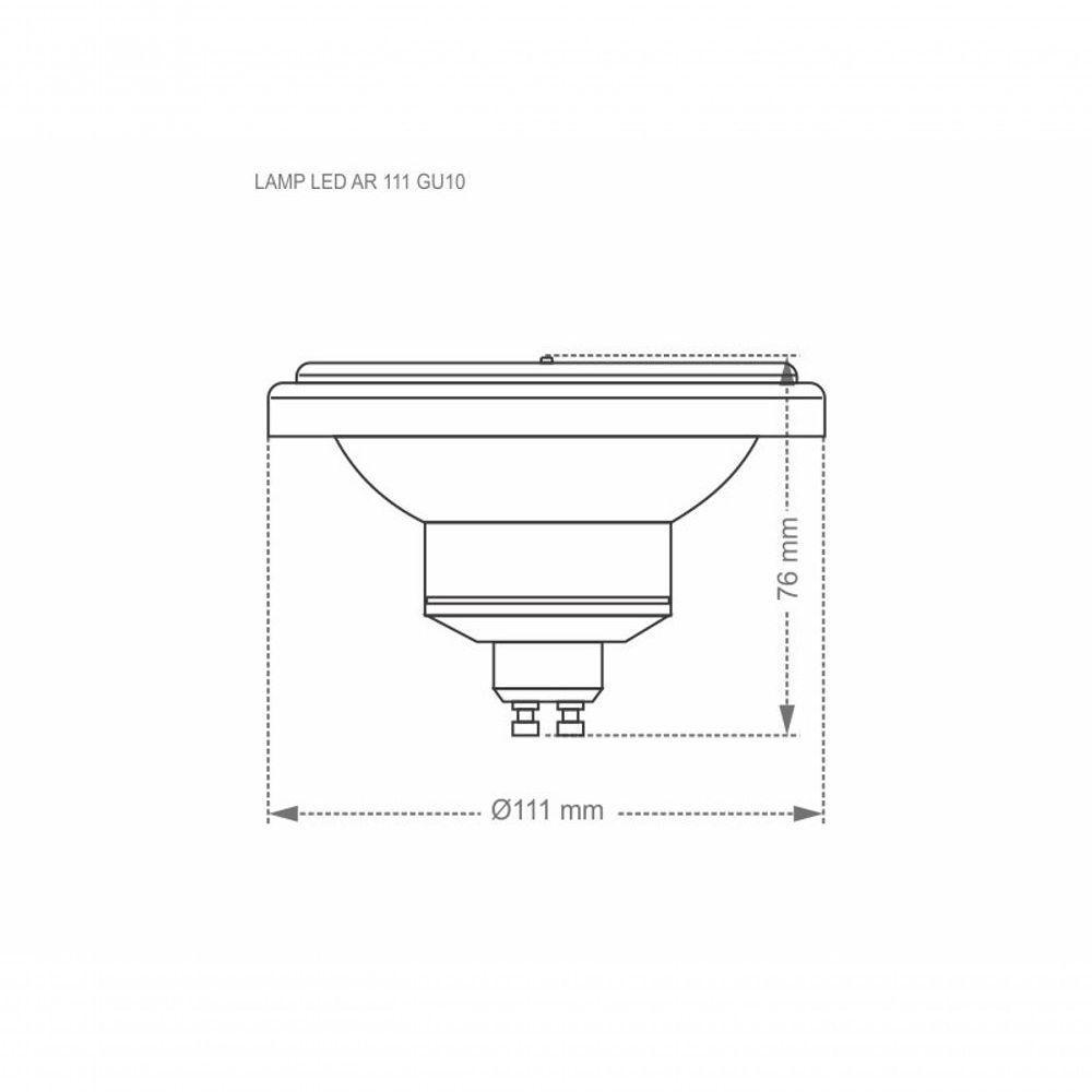 Lâmpada Led Ar111 12w 24° Gu10 Taschibra Bivolt 4000k Luz Neutra - 2