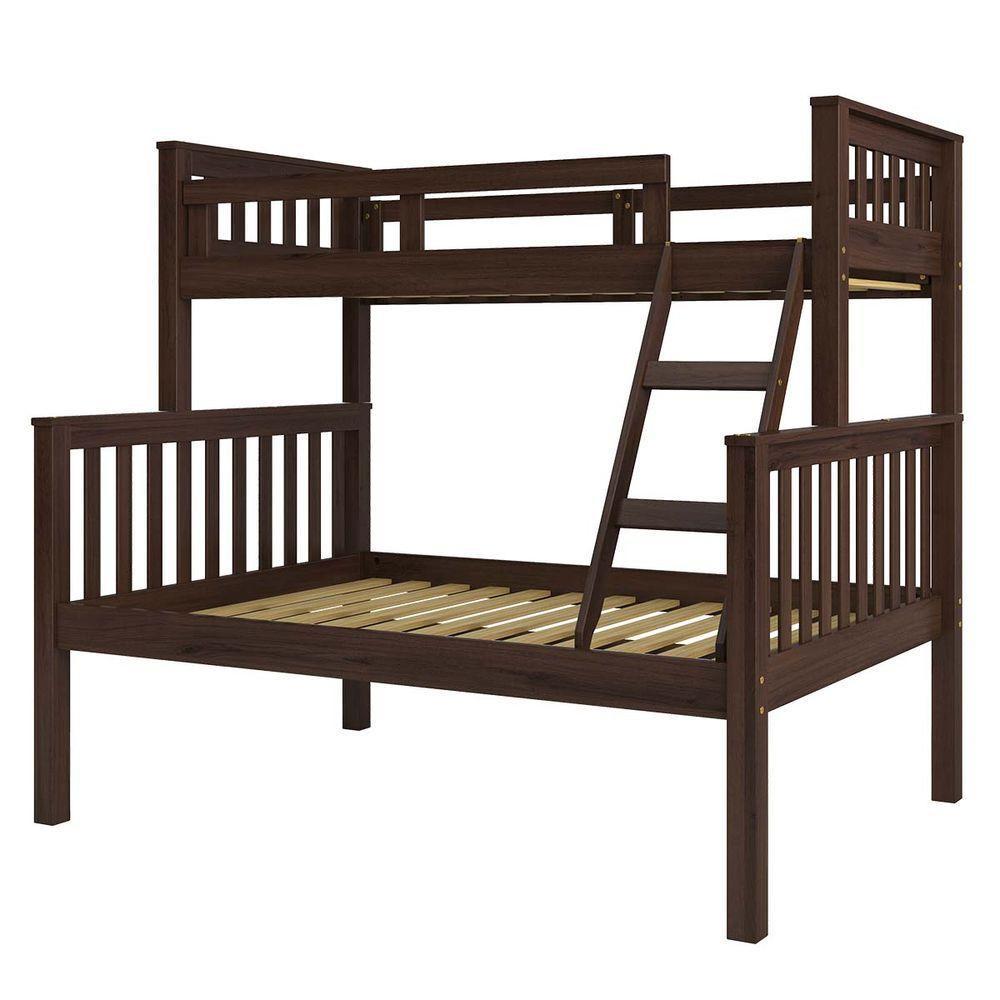 Beliche Com Cama De Casal Castanho Escuro Madeira Pinus - Saraiva - 4