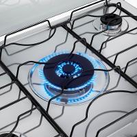 Fogão 5 Bocas Preto Com Mesa Inox Atlas Agile Up Bivolt - 7