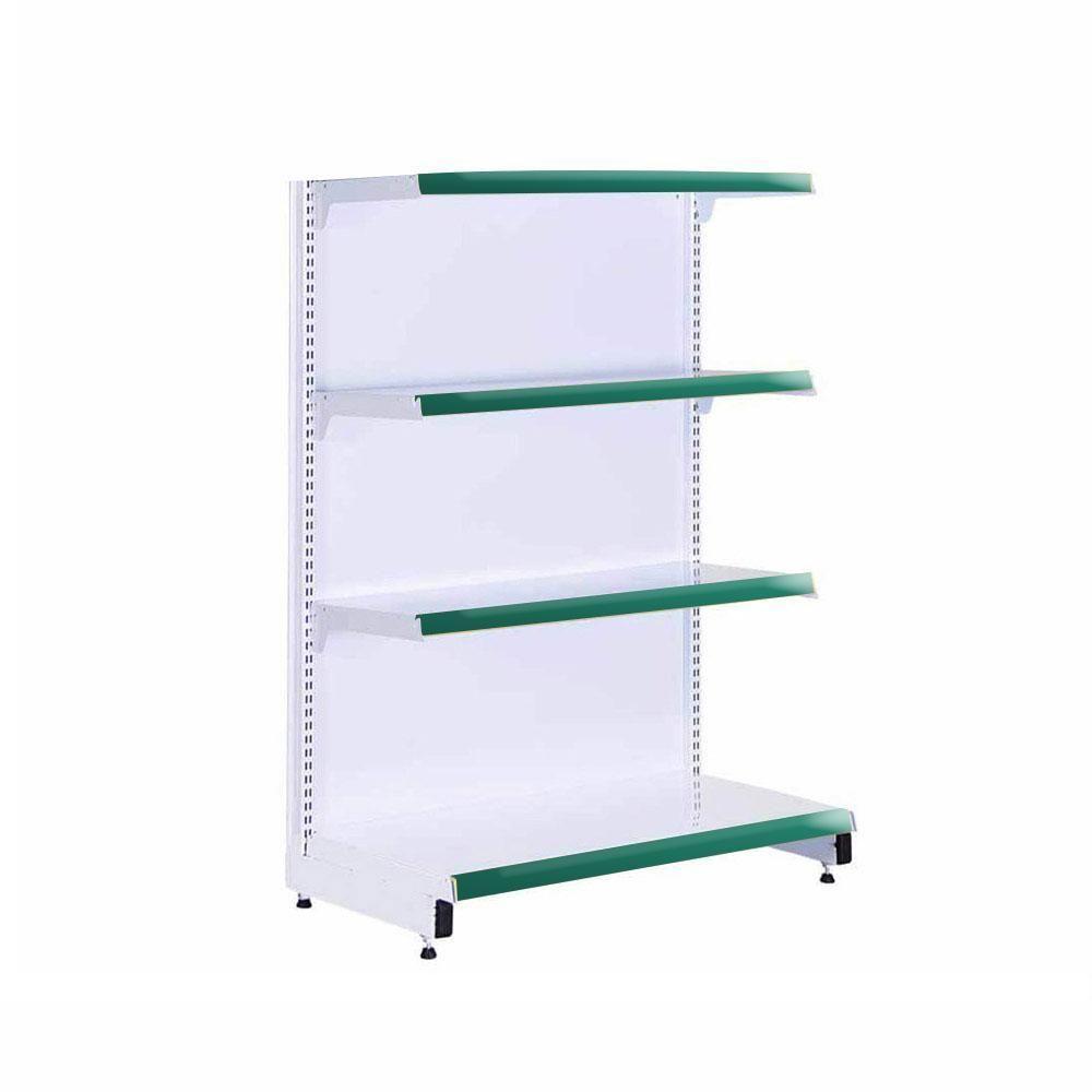 Gôndola Prateleira Supermercado 4 Níveis 40x30 New Plus 1,40m Ponta Verde - Sa Gôndolas - 1