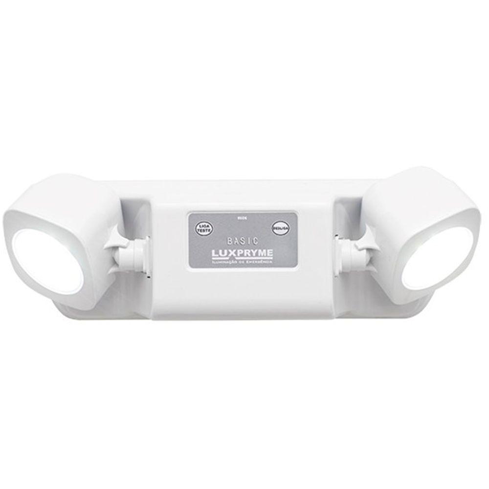 Luminária De Emergência Led Basic Mini Bloco 1200 Lúmens - 1