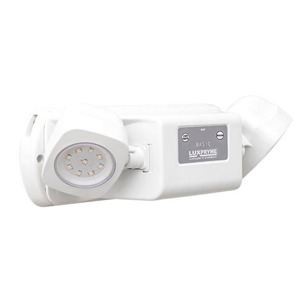 Luminária De Emergência Led Basic Mini Bloco 1200 Lúmens - 4