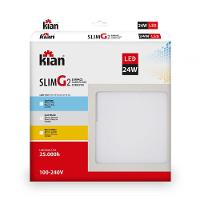 Luminária Plafon Led Sobrepor Slim G2 24w 6000k Branco Kian - 3