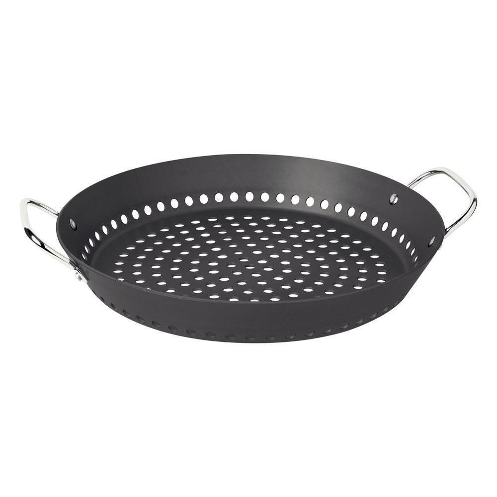 Grelha Furada Churrasco Em Alumínio Anodizado Com Cabo 30 Cm ø - Tramontina 20889030 - 1