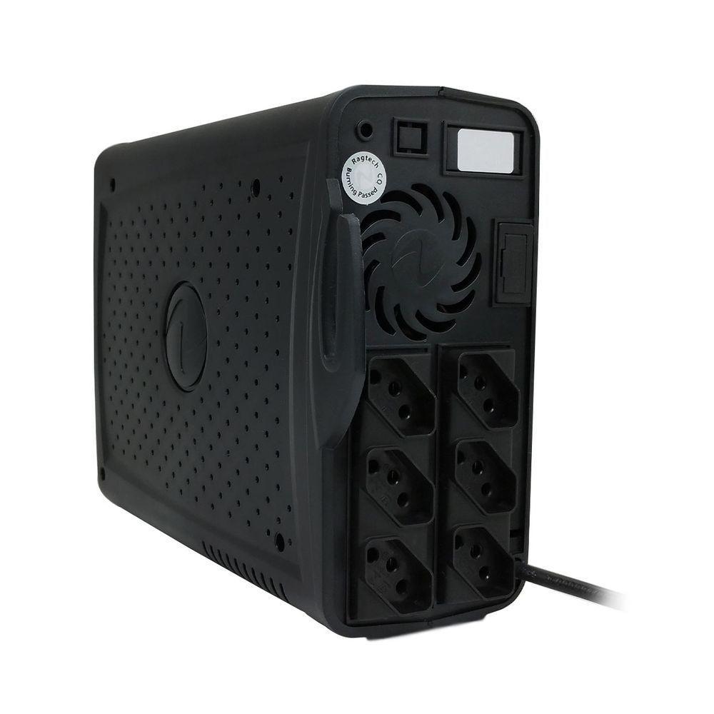 Nobreak 600va Ragtech Save Home, Std-ti, Entrada Bivolt, Saída 115v, 6 Tomadas, Preto - 20nsh4114 - 4