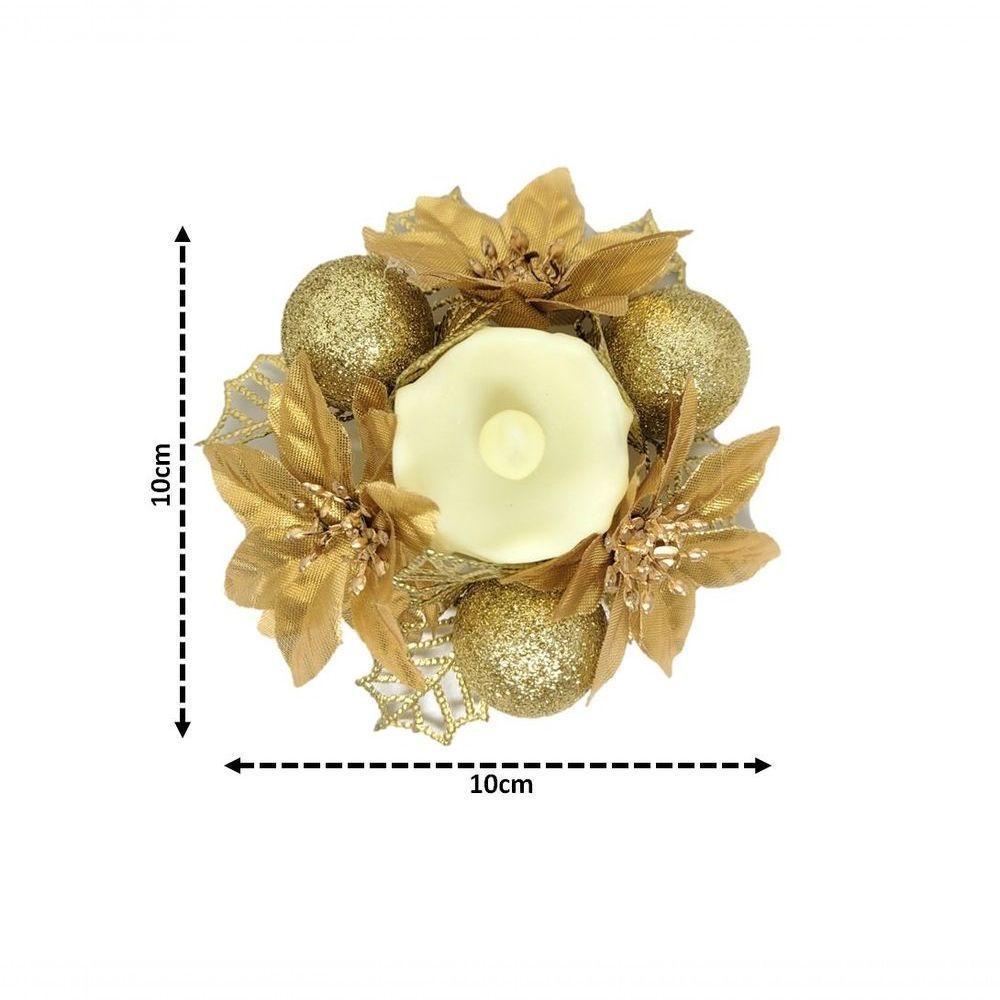 Kit 3 Porta Velas Bico De Papagaio Com Vela Eletrônica Led - 6