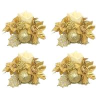 Kit 4 Porta Velas Bico De Papagaio Com Vela Eletrônica - 1