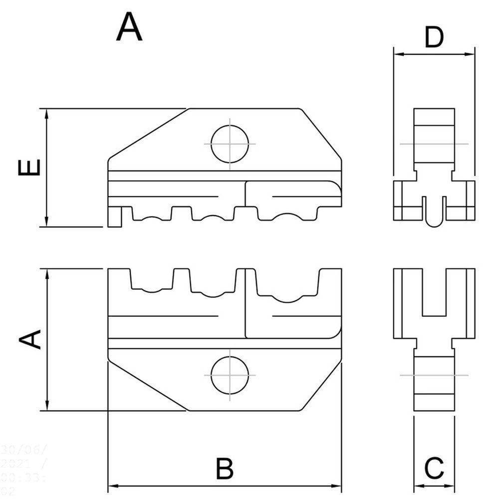 Mandíbula Para Alicate Crimpador Modelo A Tramontina Pro Tramontina - 5