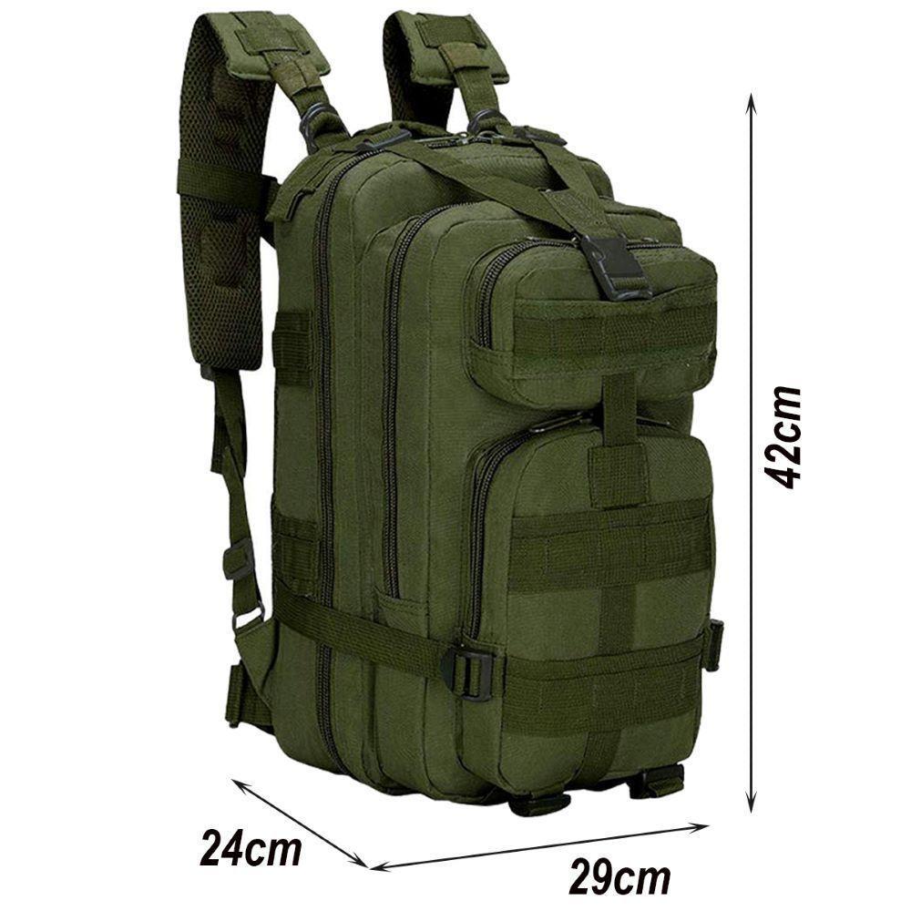 Mochila Multiuso Militar Tática 30 Litros Camping Verde - 8