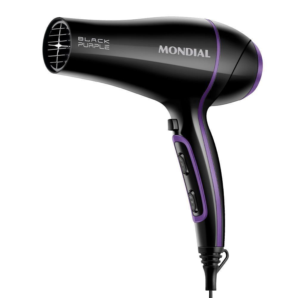 Secador De Cabelo Mondial Scn01 Black Purple 2000W Preto - 5