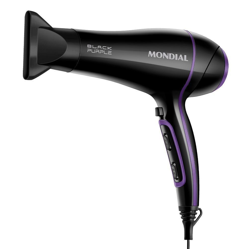 Secador De Cabelo Mondial Scn01 Black Purple 2000W Preto - 6