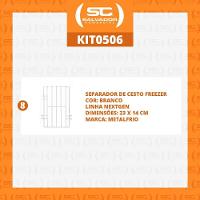 Kit - 8 Separadores Cesto Nextgen Branco - Metalfrio - 3