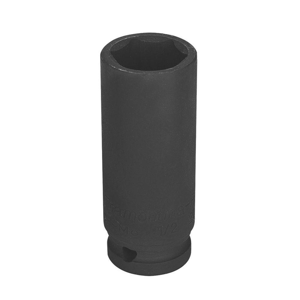 Soquete De Impacto Sextavado Longo Em Aço Cromo Molibdênio 3/4'' - Encaixe 1/2'' Tramontina - 1
