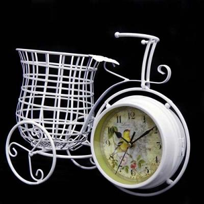 Relógio Dupla Face Vintage Cachepo Decorativo Retro Casa