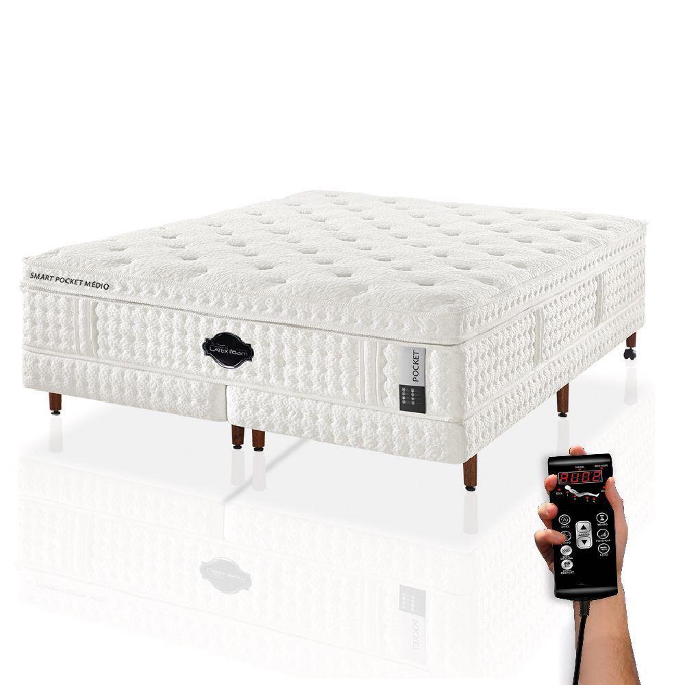 Colchão De Látex Médio Box E Kit Spa King 193x203cm - 1