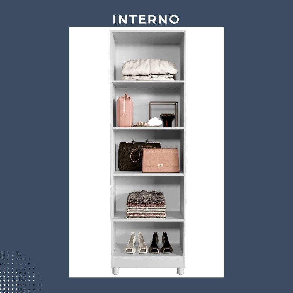 Armário Multiuso Sparta 2 Portas Com Chave Benetil Branco - 4