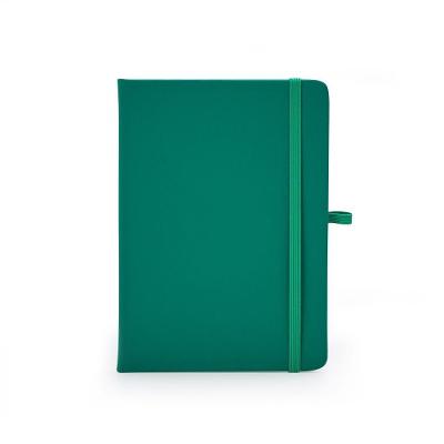 Caderneta Tipo Moleskine 17x13 Capa Emborrachada Com Pauta Verde