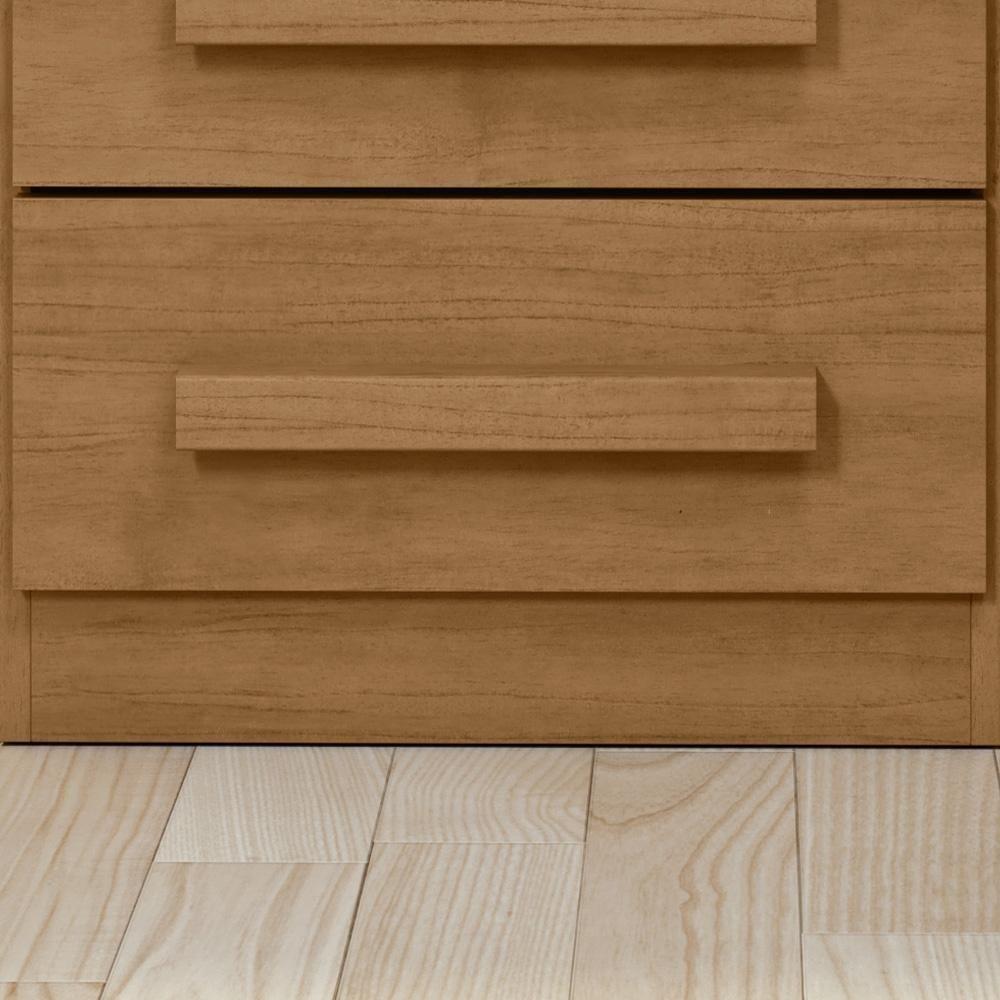 Mesa De Cabeceira 3 Gavetas Baião Lopas Amêndoa Amêndoa - 3