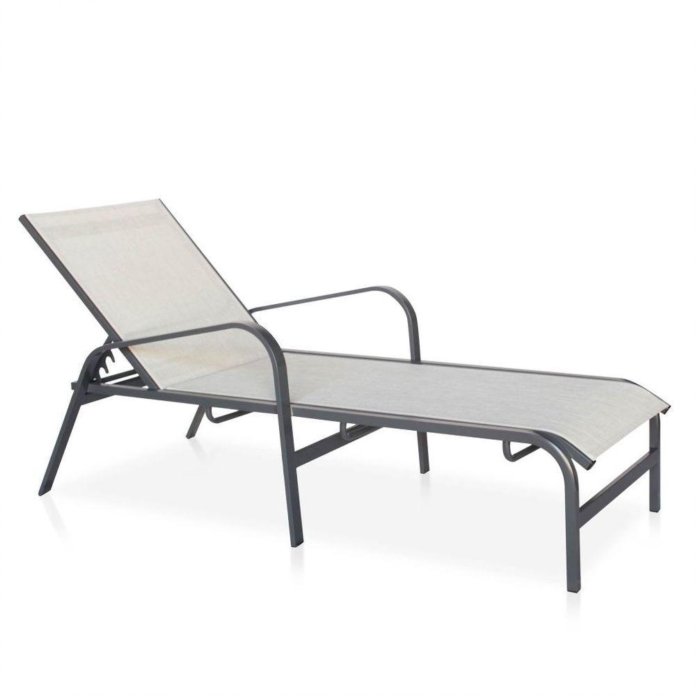 Conjunto 1 Mesa + 4 Cadeiras + 2 Espreguiçadeiras + 1 Mesinha De Centro - Graffite Com Tela Cinza - 2